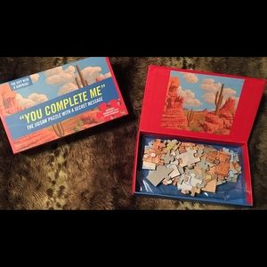 Jigsaw Valentine Puzzle w/Secret Message You Complete Me NEW